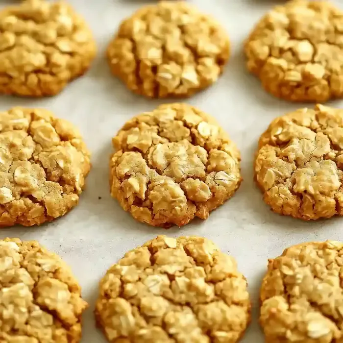 Pumpkin oatmeal cookies on a white marble surface with gray veining.