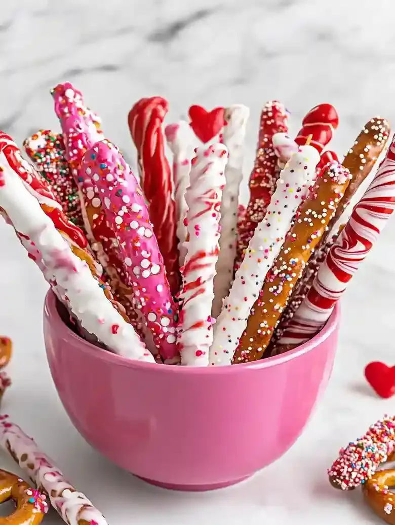 Chocolate Covered Pretzel Rods