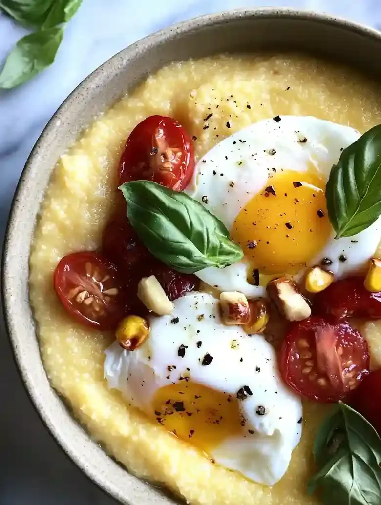 Creamy Polenta with Roasted Tomatoes
