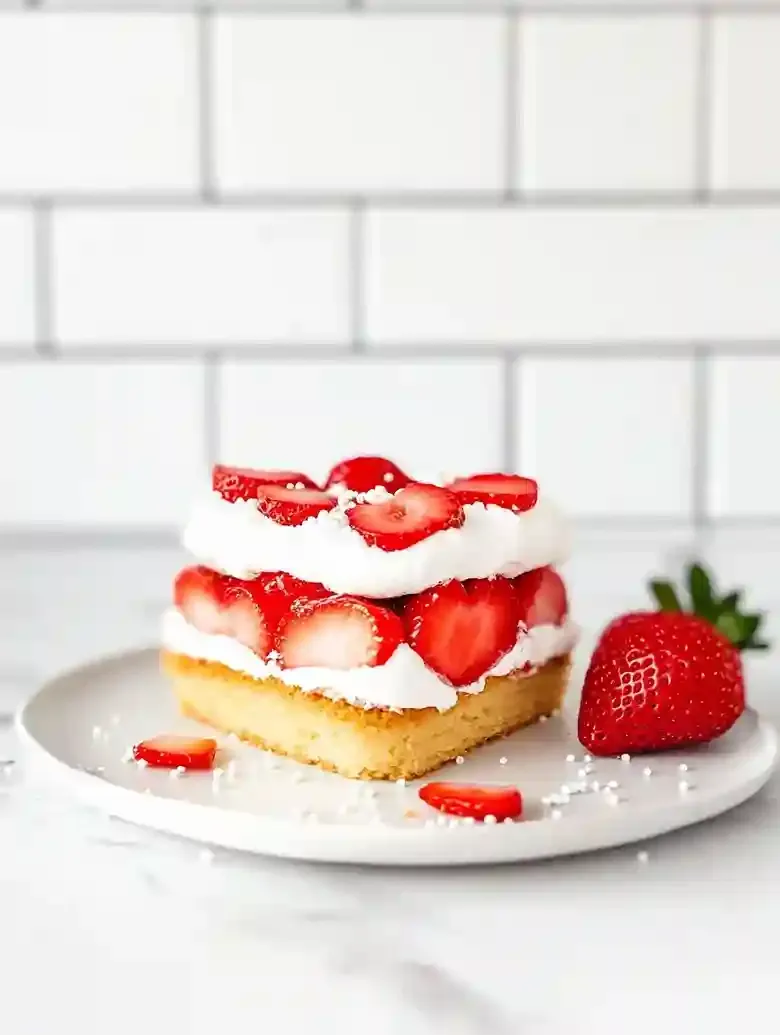 Heart Shaped Strawberry Shortcake