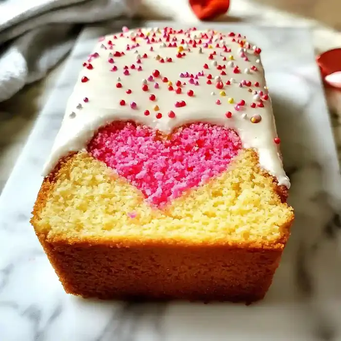 Hidden Heart Valentines Cake