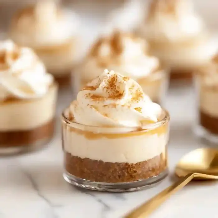 no bake salted caramel cheesecake cups