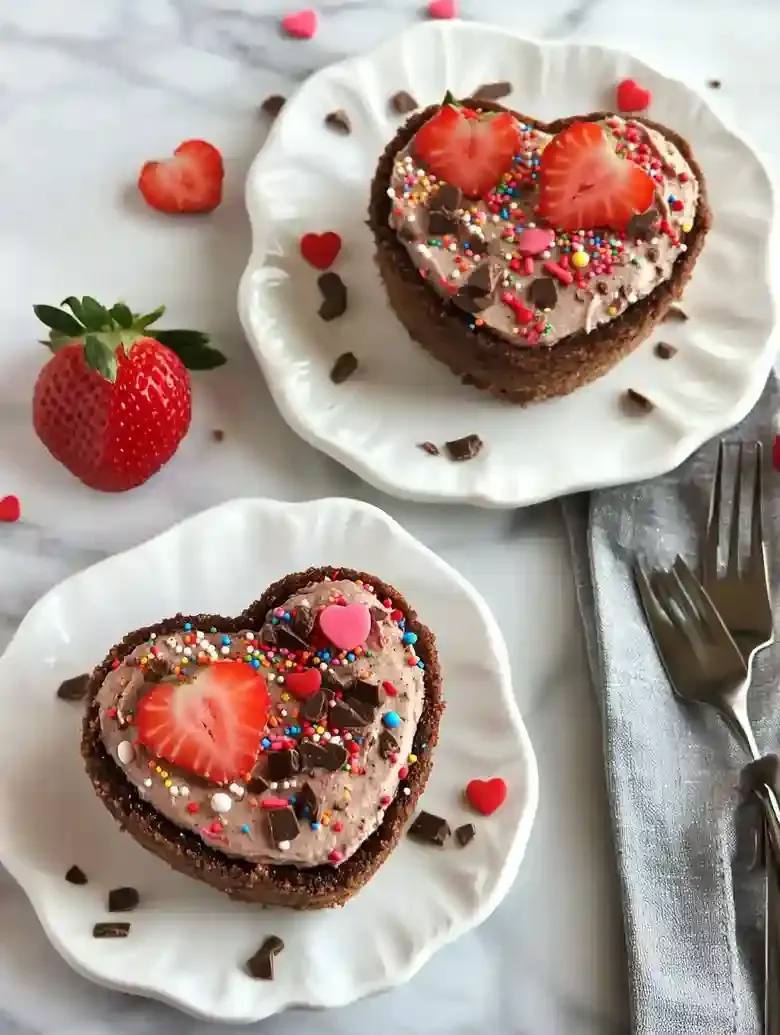 No Bake Valentine Cheesecake
