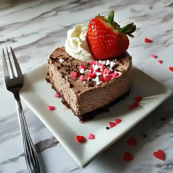 No Bake Valentine Cheesecake