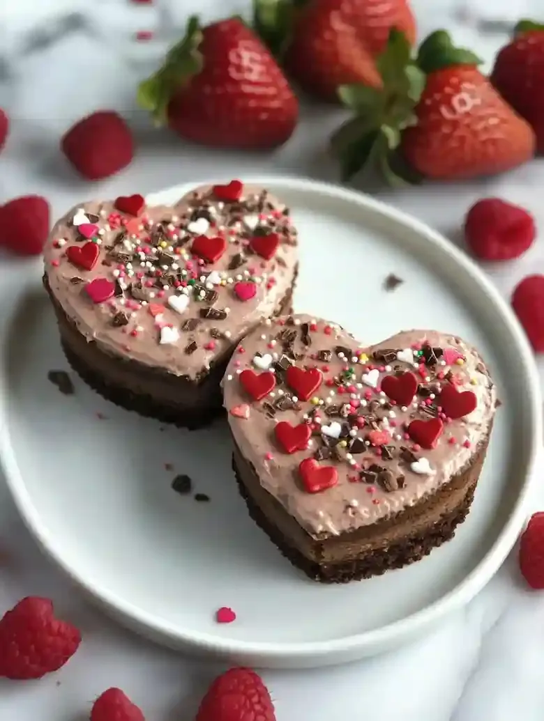No Bake Valentine Cheesecake