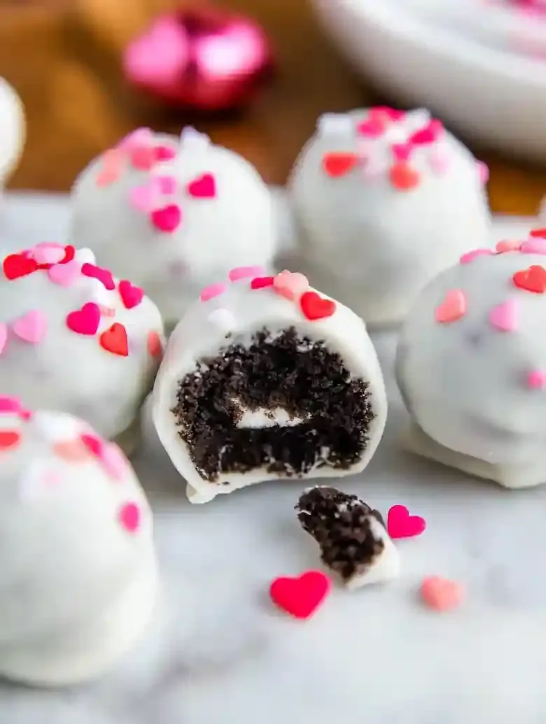 Oreo Balls for Valentine's Day