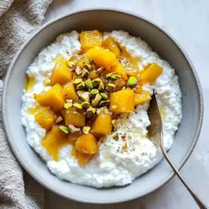 Peach Cottage Cheese Bowls