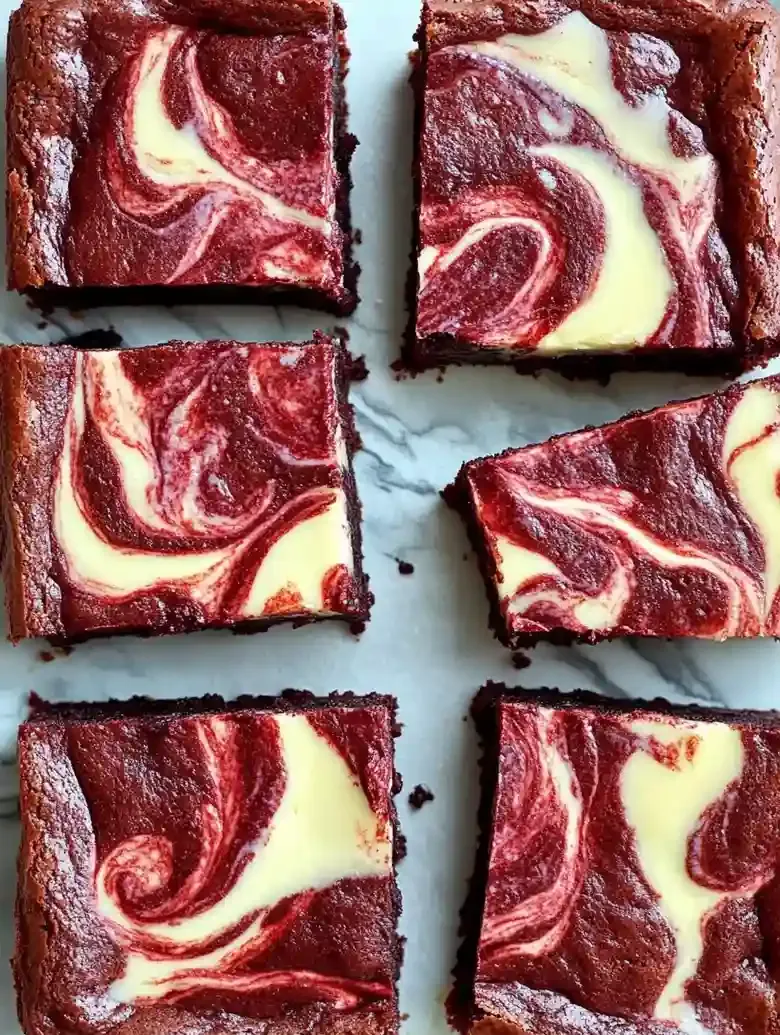 Red Velvet Cheesecake Brownies