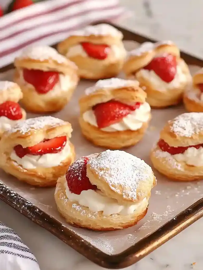 Strawberry Cream Puffs