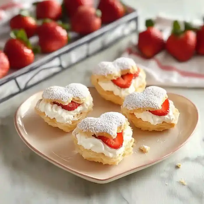 Strawberry Cream Puffs