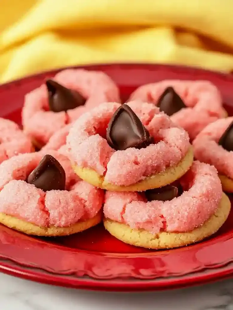 Strawberry Kiss Cookies