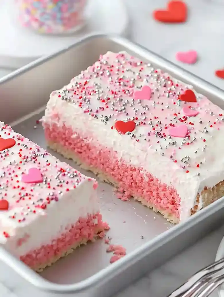 Valentine's Day Poke Cake