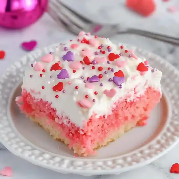 Valentine's Day Poke Cake
