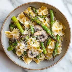 Asparagus Mushroom Pasta