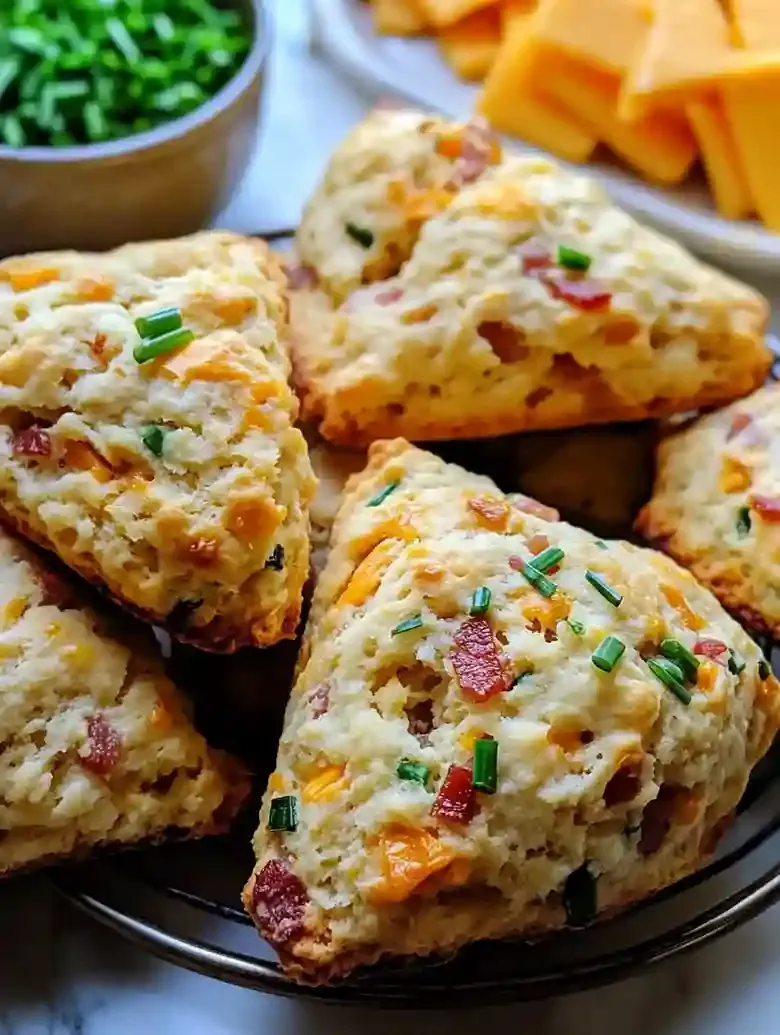 bacon cheddar chive scones for spring appetizers