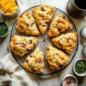 bacon cheddar chive scones for spring appetizers