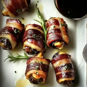 Bacon Wrapped Stuffed Dates Spring Appetizers