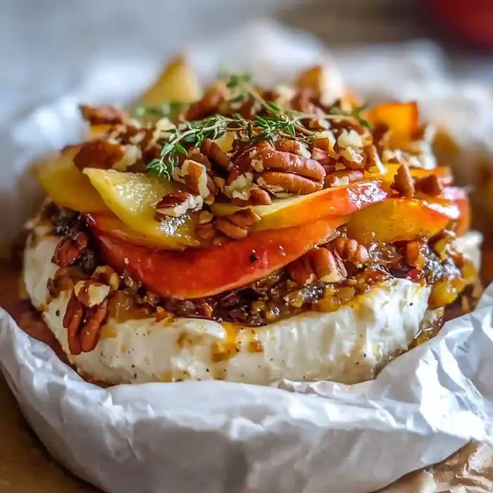 Baked Brie with Maple Cinnamon Apples