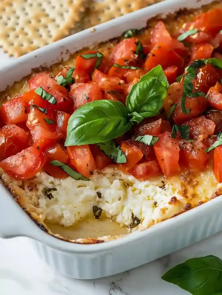 Baked Goat Cheese Bruschetta Dip