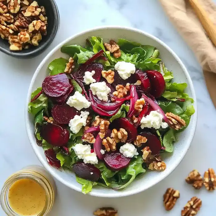 Beet Salad with Goat Cheese and Walnuts