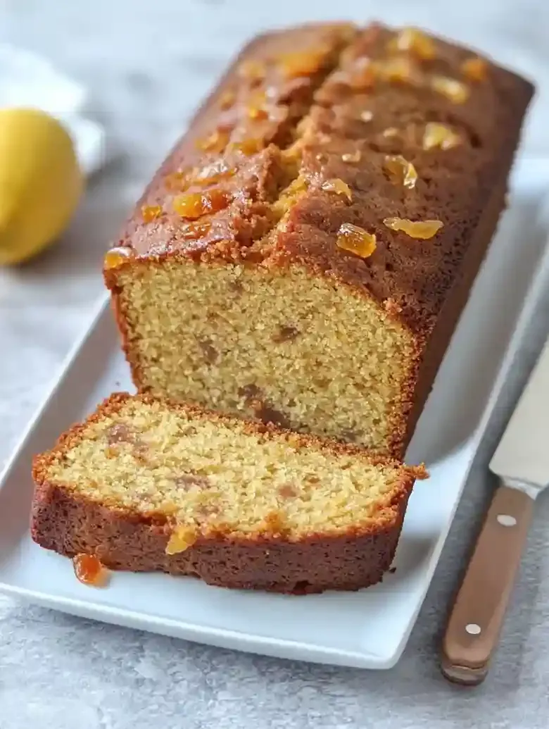 Candied Lemon Pound Cake