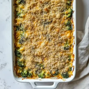 Cheesy Broccoli Casserole For Crowds