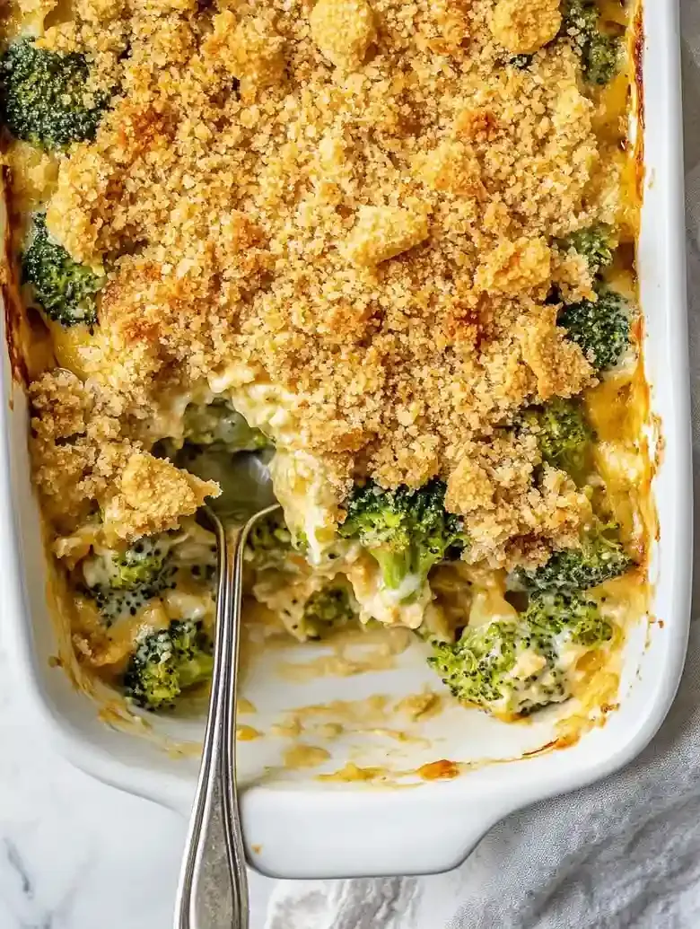 Cheesy Broccoli Casserole For Crowds