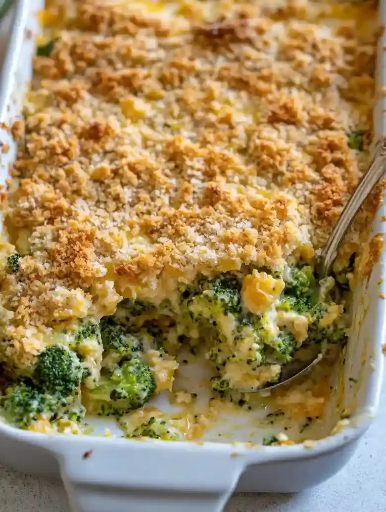 Cheesy Broccoli Casserole For Crowds