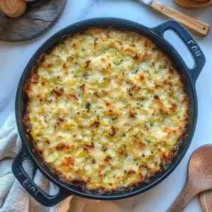 Cheesy Creamed Leeks with Thyme