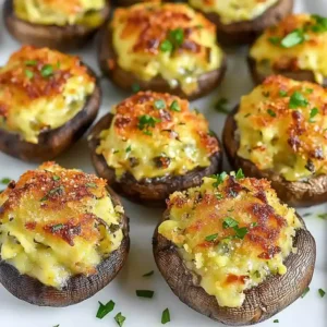 Cheesy Stuffed Mushrooms Appetizer Recipe