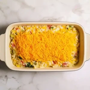Chicken and Rice Casserole with Cheese
