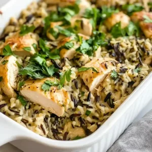 Chicken Wild Rice Casserole for Dinner