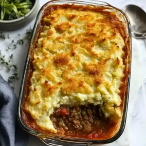 Cottage Pie with Ground Beef and Potatoes