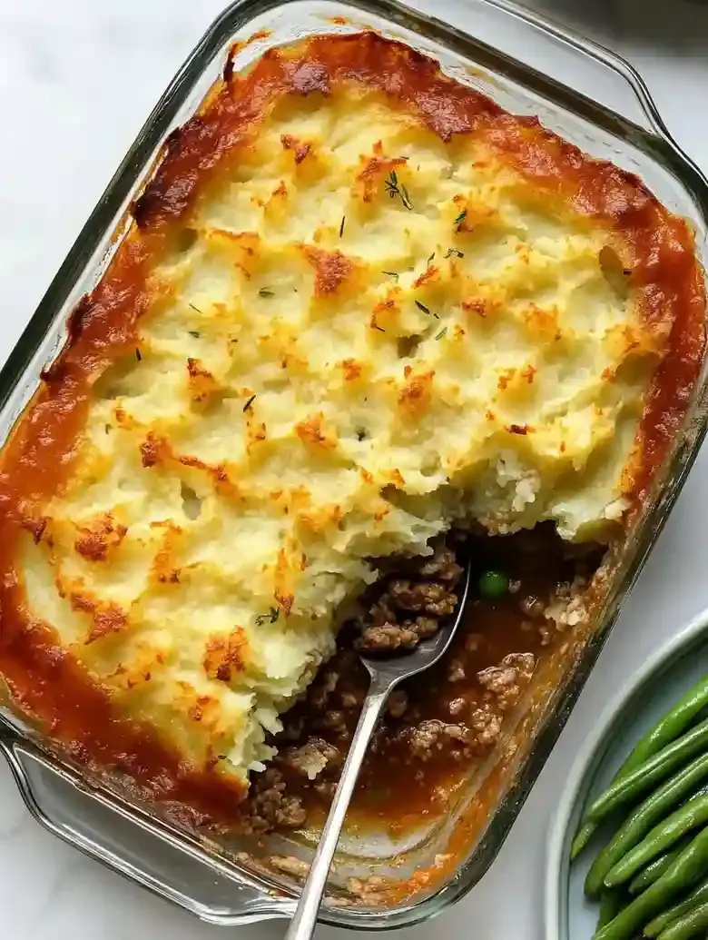 Cottage Pie with Ground Beef and Potatoes