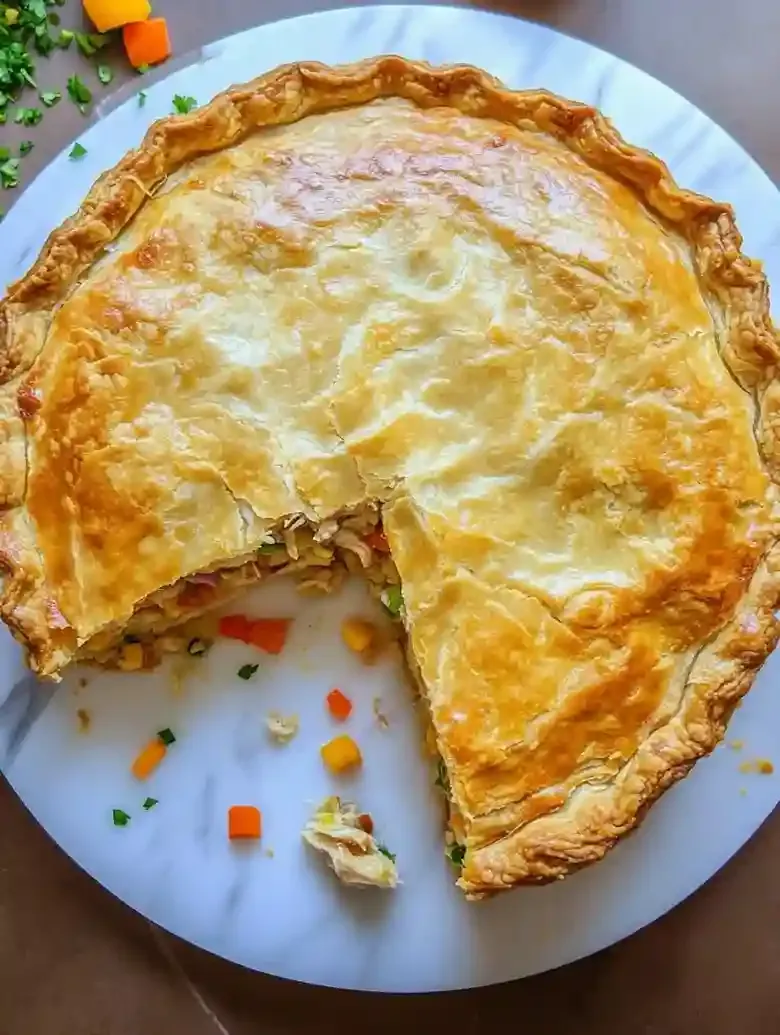 Creamy Greek Chicken Pie