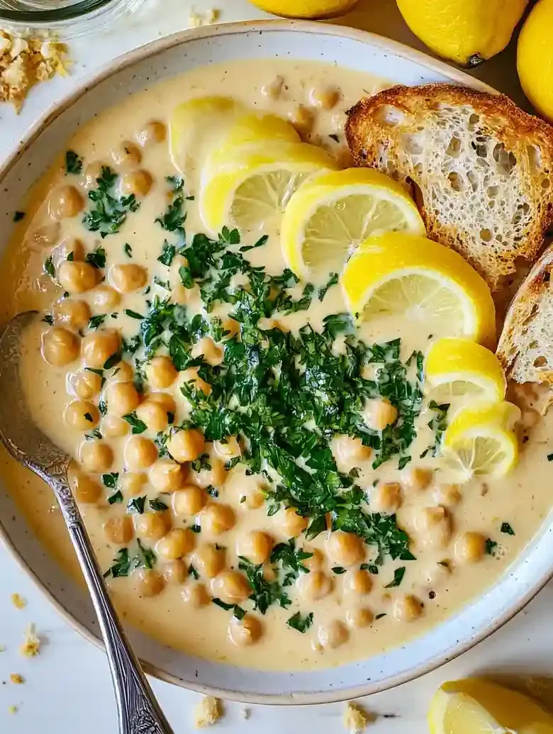 Creamy Lemon Pepper Chickpea Appetizer