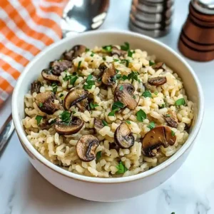 Creamy Mushroom Risotto on the Stovetop