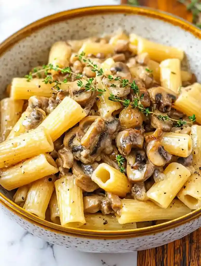 Creamy Pasta with Mushrooms and Thyme
