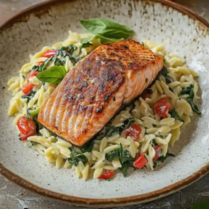 Creamy Salmon Orzo Pasta Salad