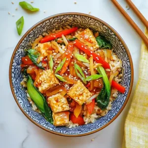 Crispy Tofu Vegetable Stir Fry Recipe
