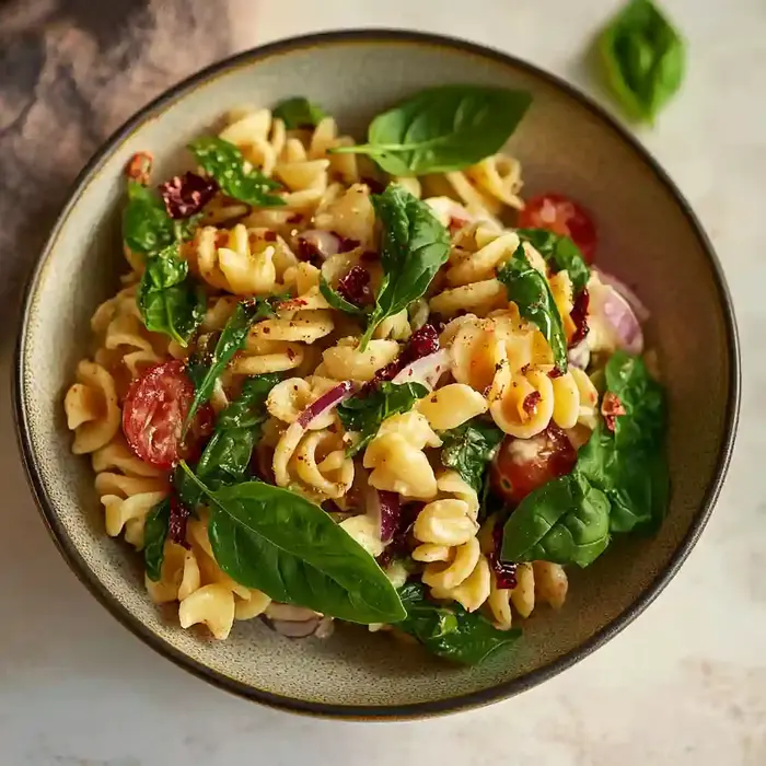 Delicious Mediterranean Tomato Confit Pasta Salad