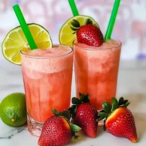 Frozen Strawberry Lime Slush Cocktail Recipe