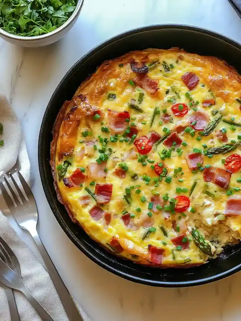 Fully Loaded Spring Vegetable Quiche