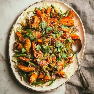 Gochujang Potato Salad with Green Beans
