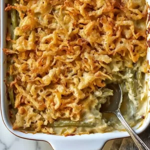 Green Bean Casserole with Mushroom Sauce