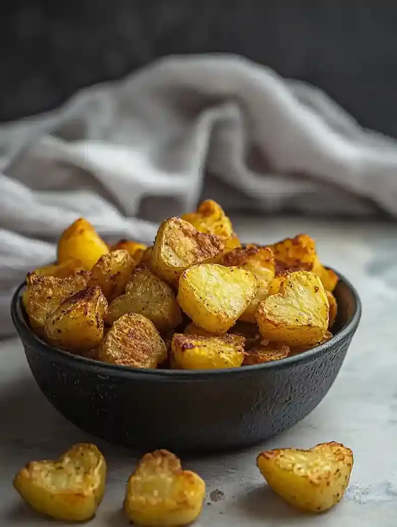 Heart Shaped Air Fryer Potatoes