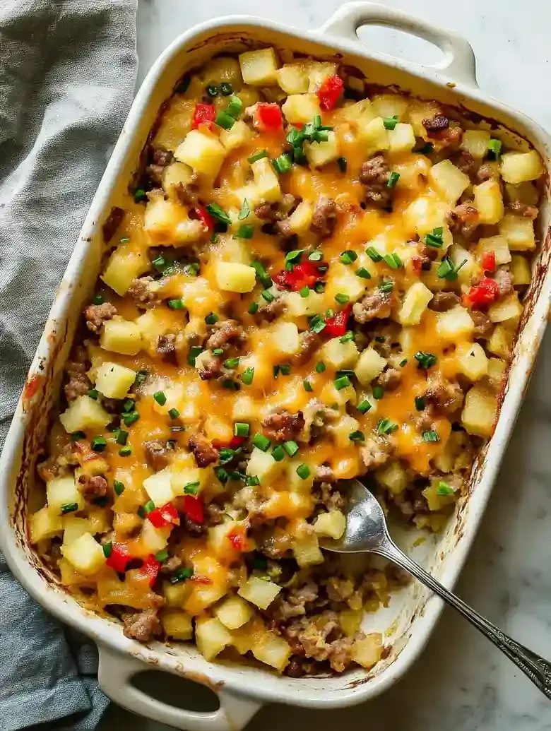 Hearty Breakfast Casserole with Sausage