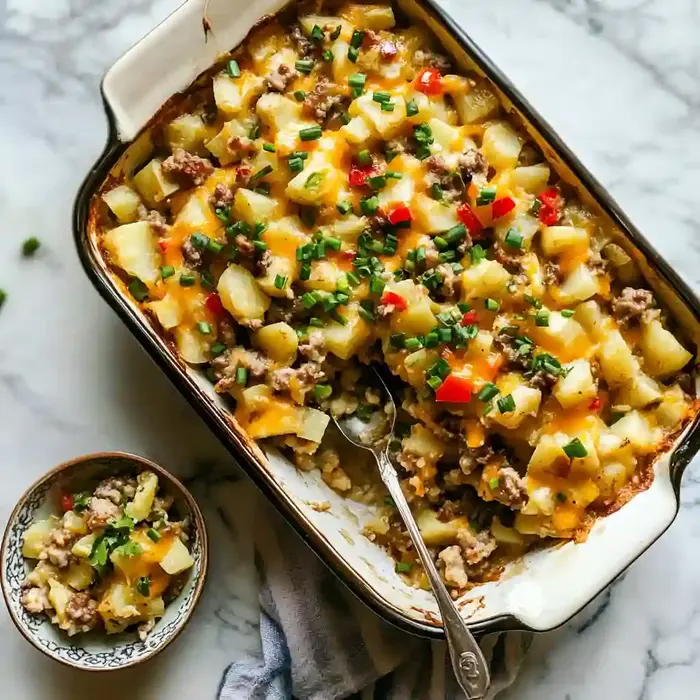 Hearty Breakfast Casserole with Sausage
