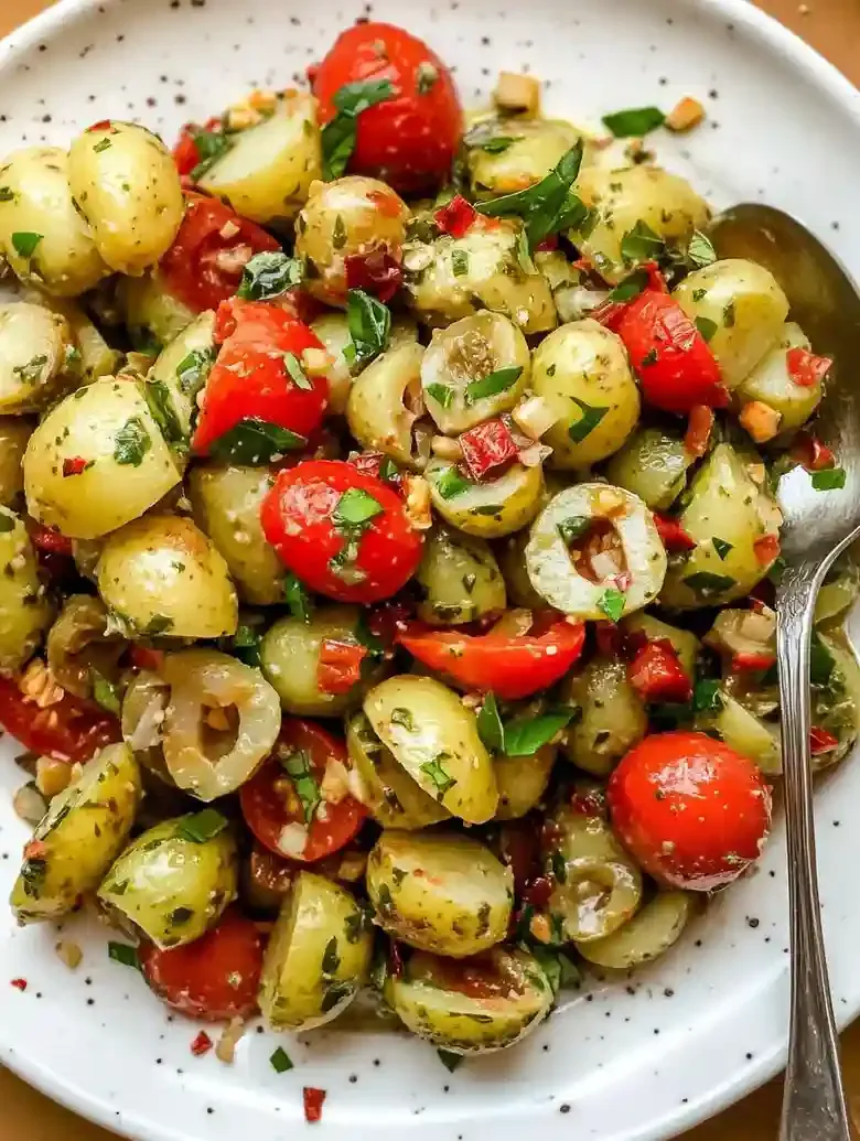 Italian Potato Salad with Tomatoes