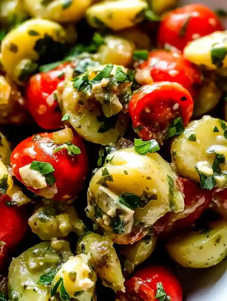 Italian Potato Salad with Tomatoes